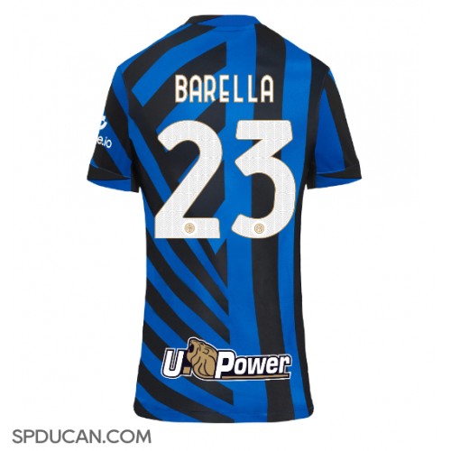 Zenski Nogometni Dres Inter Milan Nicolo Barella #23 Domaci 2024-25 Kratak Rukav